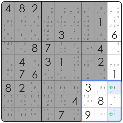 swordfish pattern sudoku